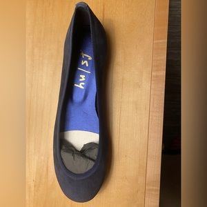 NWOT French Sole NY Navy Ballet Slippers